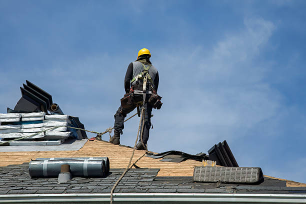 Professional Roofing technician working in Braceville, IL
